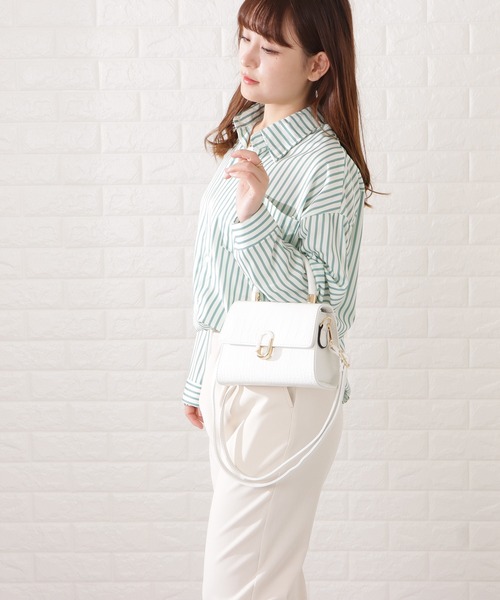Lace Ladies(レースレディース)の「クロコダイル柄2WAYショルダーバッグ(ショルダーバッグ・レディース・ブラック/ホワイト・FREE)」の8枚目の写真