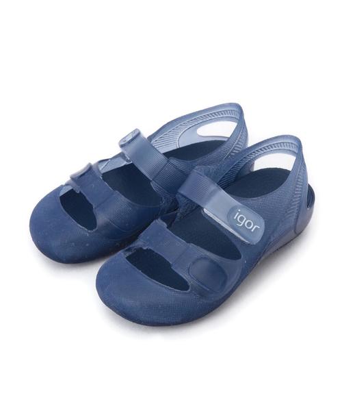 green label relaxing（グリーンレーベルリラクシング）の「igorサンダル 14cm～16cm ◆（サンダル・キッズ・ネイビー/ライトブルー/ピンク・14cm/16cm/15cm）」の2枚目の写真