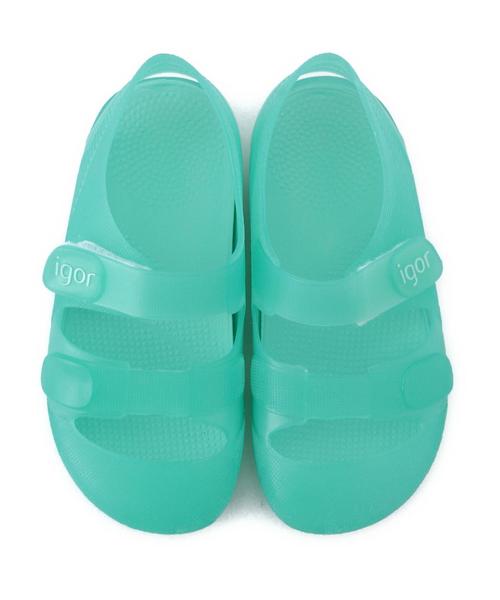 green label relaxing（グリーンレーベルリラクシング）の「igorサンダル 14cm～16cm ◆（サンダル・キッズ・ネイビー/ライトブルー/ピンク・14cm/16cm/15cm）」の4枚目の写真