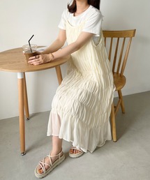 CLEA | ワッシャーロング丈キャミワンピース(ワンピース)