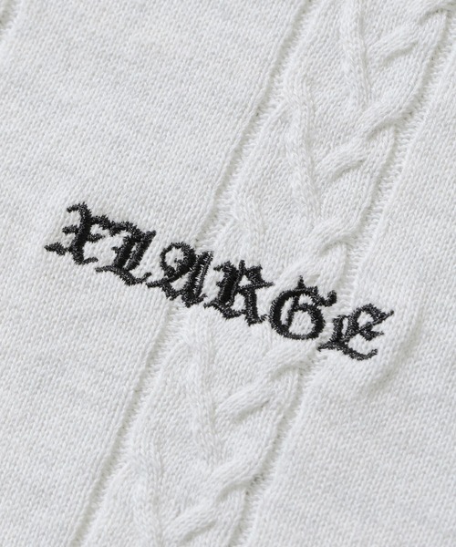 XLARGE（エクストララージ）の「EMBROIDERED KNIT POLO SHIRT（ポロシャツ・メンズ・ブラック/アッシュ・S/M/L/XL）」の7枚目の写真