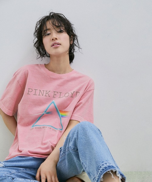GOOD ROCK SPEED（グッドロックスピード）の「【GOOD ROCK SPEED】PINK FLOYD TEE（Tシャツ/カットソー・レディース・ブラック/ホワイト/ピンク・FREE）」の3枚目の写真