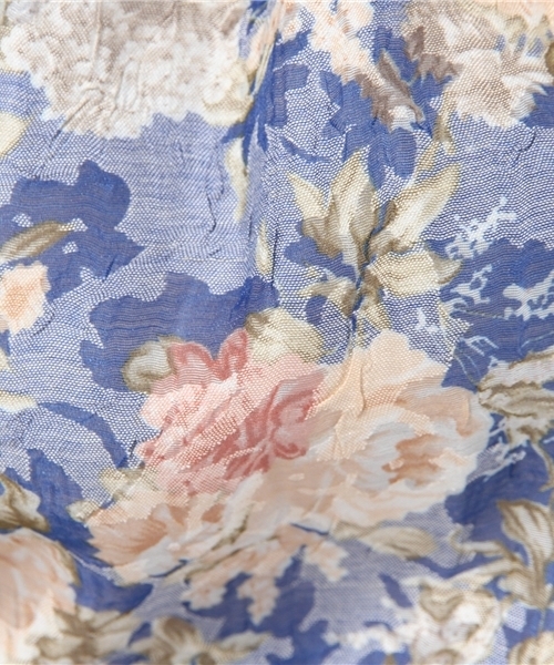 one after another NICE CLAUP（ワンアフターアナザーナイスクラップ）の「【ナイスクラップ】オパール花柄ギャザーブラウス（シャツ/ブラウス・レディース・ホワイト/ネイビー/ブルー・FREE）」の11枚目の写真