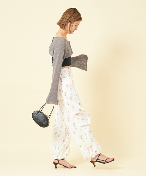 セール】【THE OPEN PRODUCT】 フラワーパラシュートパンツ（その他