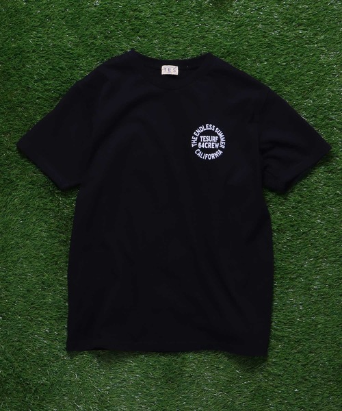 The Endless Summer(エンドレスサマー)の「TES SURF TEAM FLOCKY T-SHIRT / Tシャツ(Tシャツ/カットソー・メンズ・ターコイズブルー/ブラック/イエロー/サーモンピンク/ケリーグリーン/ホワイト・LARGE/SMALL/X-LARGE/MEDIUM)」の10枚目の写真
