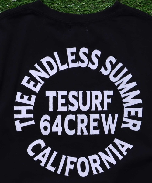 The Endless Summer(エンドレスサマー)の「TES SURF TEAM FLOCKY T-SHIRT / Tシャツ(Tシャツ/カットソー・メンズ・ターコイズブルー/ブラック/イエロー/サーモンピンク/ケリーグリーン/ホワイト・LARGE/SMALL/X-LARGE/MEDIUM)」の11枚目の写真