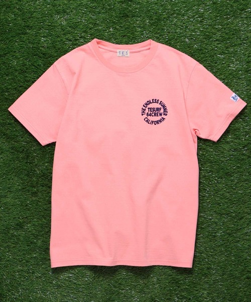The Endless Summer(エンドレスサマー)の「TES SURF TEAM FLOCKY T-SHIRT / Tシャツ(Tシャツ/カットソー・メンズ・ターコイズブルー/ブラック/イエロー/サーモンピンク/ケリーグリーン/ホワイト・LARGE/SMALL/X-LARGE/MEDIUM)」の18枚目の写真