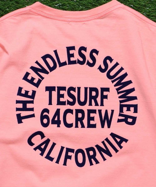 The Endless Summer(エンドレスサマー)の「TES SURF TEAM FLOCKY T-SHIRT / Tシャツ(Tシャツ/カットソー・メンズ・ターコイズブルー/ブラック/イエロー/サーモンピンク/ケリーグリーン/ホワイト・LARGE/SMALL/X-LARGE/MEDIUM)」の19枚目の写真