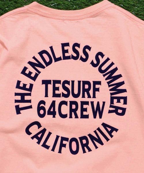 The Endless Summer(エンドレスサマー)の「TES SURF TEAM FLOCKY T-SHIRT / Tシャツ(Tシャツ/カットソー・メンズ・ターコイズブルー/ブラック/イエロー/サーモンピンク/ケリーグリーン/ホワイト・LARGE/SMALL/X-LARGE/MEDIUM)」の21枚目の写真