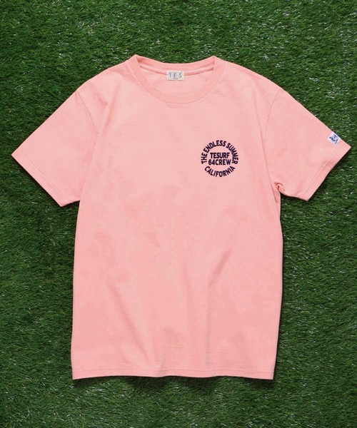 The Endless Summer(エンドレスサマー)の「TES SURF TEAM FLOCKY T-SHIRT / Tシャツ(Tシャツ/カットソー・メンズ・ターコイズブルー/ブラック/イエロー/サーモンピンク/ケリーグリーン/ホワイト・LARGE/SMALL/X-LARGE/MEDIUM)」の20枚目の写真