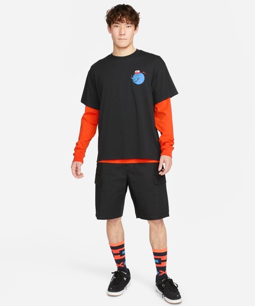NIKE SB（ナイキエスビー）の「NIKE SB/ナイキエスビー グローブガイS/STシャツ バックプリントTシャツ/半袖Tシャツ FB8137-010/FB8137-050（Tシャツ/カットソー・メンズ・ブラック/グレー・M/2XL/L/XL）」の9枚目の写真