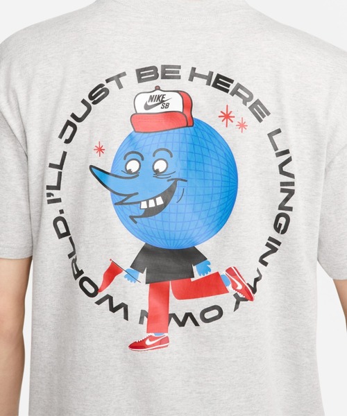 NIKE SB（ナイキエスビー）の「NIKE SB/ナイキエスビー グローブガイS/STシャツ バックプリントTシャツ/半袖Tシャツ FB8137-010/FB8137-050（Tシャツ/カットソー・メンズ・ブラック/グレー・M/2XL/L/XL）」の10枚目の写真