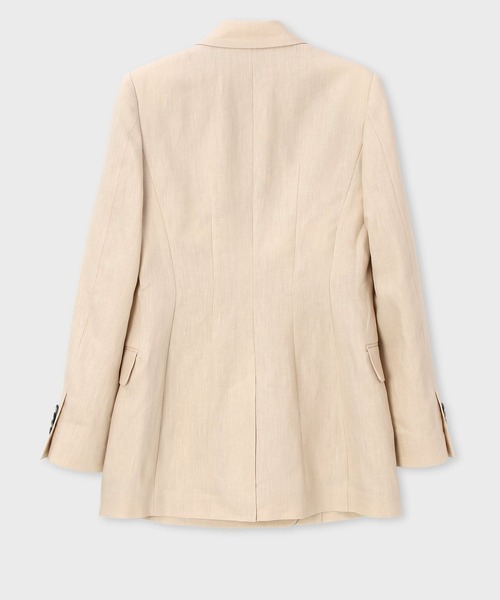 リネン　Paul Smith ポールスミス　テーラードジャケット　ベージュM Paul Smith（ポールスミス）の「ウィメンズ リネン ダブルジャケット