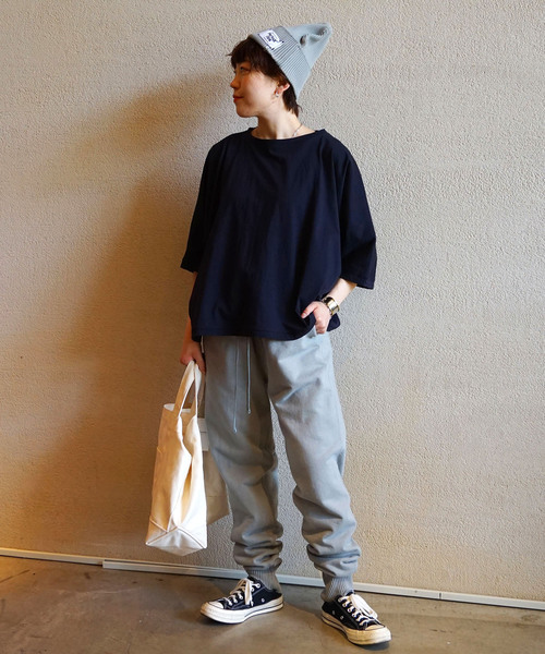 JOURNAL STANDARD LUXE（ジャーナルスタンダード　ラックス）の「オーガニックコットンプルオーバー（Tシャツ/カットソー・レディース・ホワイト/ブラック/ネイビー・FREE）」の21枚目の写真