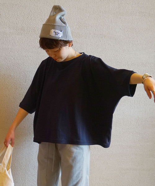 JOURNAL STANDARD LUXE（ジャーナルスタンダード　ラックス）の「オーガニックコットンプルオーバー（Tシャツ/カットソー・レディース・ホワイト/ブラック/ネイビー・FREE）」の22枚目の写真