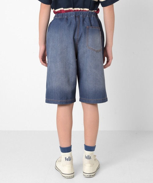 GLAZOS（グラソス）の「【接触冷感】デニム・ハーフパンツ（デニムパンツ・キッズ・ブルー/インディゴブルー・170cm/160cm/150cm/140cm）」の20枚目の写真