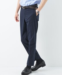 green label relaxing | ウィンドウペイン スリム スラックス -ストレッチ・接触冷感・クリースキープ・ウエストアジャスター-(スラックス)