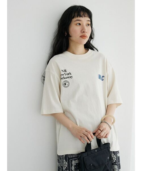 CRAFT STANDARD BOUTIQUE（クラフトスタンダードブティック）の「NR　TEE（Tシャツ/カットソー・レディース・チャコールグレー/オフホワイト/アイボリー・L/XL/M）」の16枚目の写真