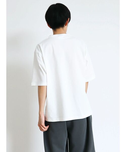 CRAFT STANDARD BOUTIQUE（クラフトスタンダードブティック）の「NR　TEE（Tシャツ/カットソー・レディース・チャコールグレー/オフホワイト/アイボリー・L/XL/M）」の20枚目の写真