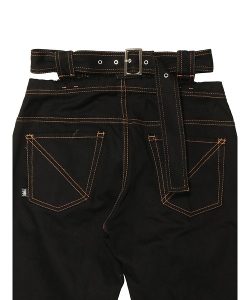 PAMEO POSE（パメオポーズ）の「Bridge Belt Denim Pants（デニムパンツ・レディース・ブルー/グレー/ブラック・SMALL/MEDIUM/LONG）」の9枚目の写真