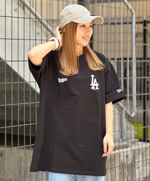 NEW ERA（ニューエラ）の「NEWERA SSCT MLB Apparel（Tシャツ/カットソー・メンズ・ダークグリーン/ホワイト系2/ホワイト/ネイビー/ブラック・XL/XXL）」の3枚目の写真