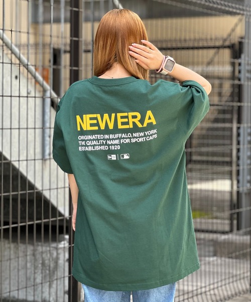 NEW ERA（ニューエラ）の「NEWERA SSCT MLB Apparel（Tシャツ/カットソー・メンズ・ダークグリーン/ホワイト系2/ホワイト/ネイビー/ブラック・XL/XXL）」の4枚目の写真