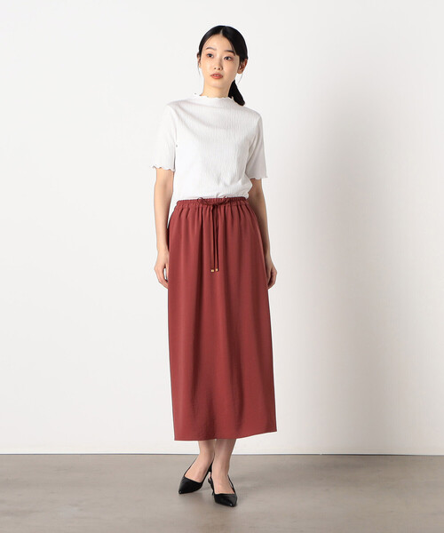 COMME CA MODELS（コムサモデルズ）の「Ｉラインスカート（スカート・レディース・ブラック/レンガ・SMALL/MEDIUM/LARGE/X-LARGE/X-SMALL）」の3枚目の写真