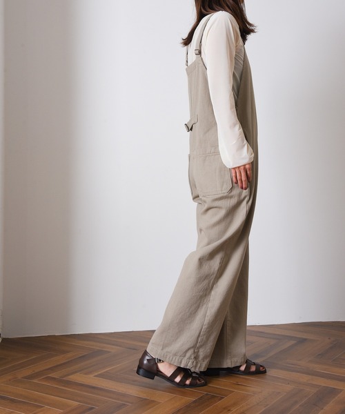 CALIFORNIA OUTFITTERS（カリフォルニア アウトフィッターズ）の「デッキサロペット/サロペット/オーバーオール【Maison select-メゾンセレクト-】（サロペット/オーバーオール・レディース・ライトカーキ/モカ/ベージュ・FREE）」の7枚目の写真