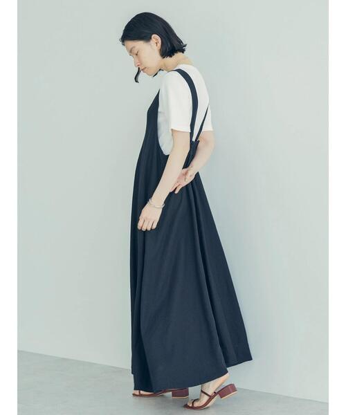 AMERICAN HOLIC（アメリカンホリック）の「Vネックリネンブレンドワンピース（ワンピース・レディース・ブラック/ブラウン・FREE）」の20枚目の写真