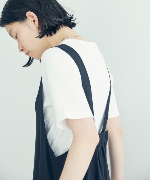 AMERICAN HOLIC（アメリカンホリック）の「Vネックリネンブレンドワンピース（ワンピース・レディース・ブラック/ブラウン・FREE）」の10枚目の写真