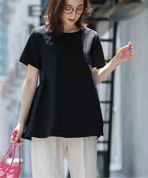 OPAQUE.CLIP | サッカーストライプ ペプラムブラウス【イージーケア/吸水速乾/ストレッチ/洗濯機洗い可】(シャツ/ブラウス)