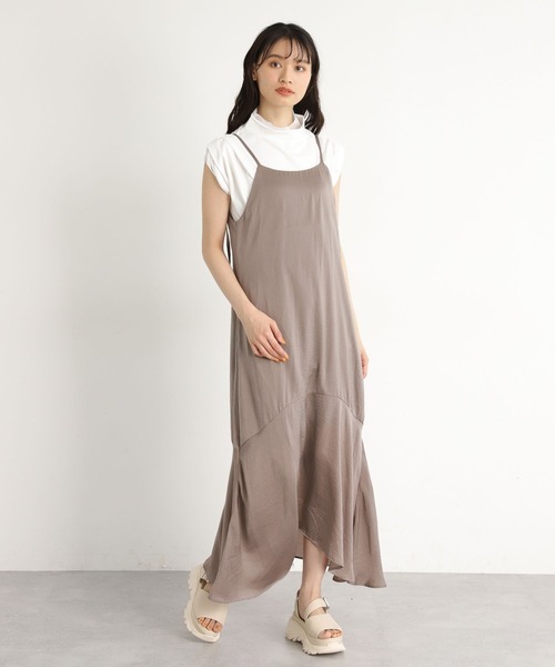mysty woman(ミスティウーマン)の「チュールレイヤードフレンチプルオーバー 961333(Tシャツ/カットソー・レディース・オフホワイト/ブラック/モカ・FREE)」の4枚目の写真