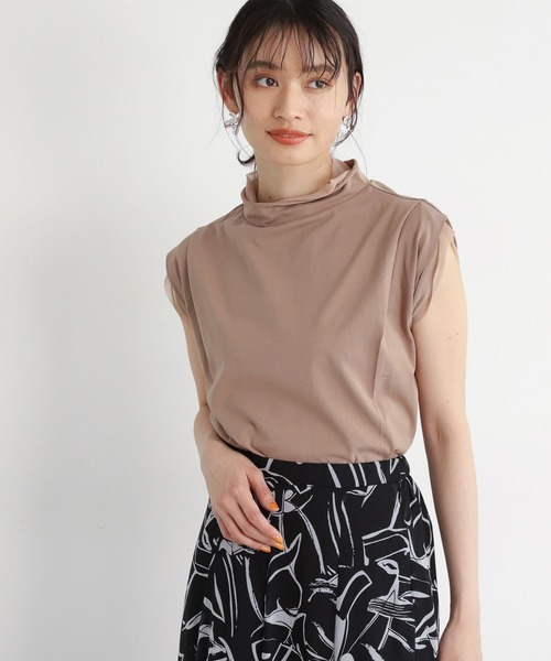 mysty woman(ミスティウーマン)の「チュールレイヤードフレンチプルオーバー 961333(Tシャツ/カットソー・レディース・オフホワイト/ブラック/モカ・FREE)」の18枚目の写真