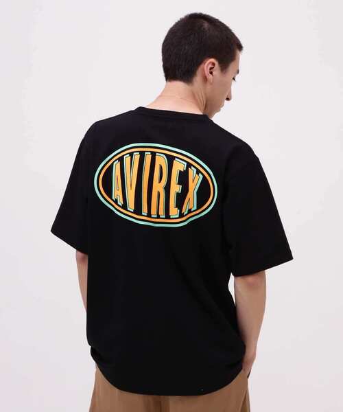 AVIREX（アヴィレックス）の「《WEB&DEPOT限定》SHORT SLEEVE T-SHIRT CIRCLE LOGO / ショートスリーブ Tシャツ サークルロゴ / AVIREX / アヴィレックス（Tシャツ/カットソー・レディース・ブラック/チャコール/ホワイト・M/L/2XL/XL）」の4枚目の写真
