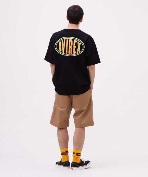 AVIREX（アヴィレックス）の「《WEB&DEPOT限定》SHORT SLEEVE T-SHIRT CIRCLE LOGO / ショートスリーブ Tシャツ サークルロゴ / AVIREX / アヴィレックス（Tシャツ/カットソー・レディース・ブラック/チャコール/ホワイト・M/L/2XL/XL）」の6枚目の写真