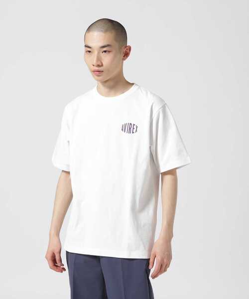 AVIREX（アヴィレックス）の「《WEB&DEPOT限定》SHORT SLEEVE T-SHIRT CIRCLE LOGO / ショートスリーブ Tシャツ サークルロゴ / AVIREX / アヴィレックス（Tシャツ/カットソー・レディース・ブラック/チャコール/ホワイト・M/L/2XL/XL）」の22枚目の写真