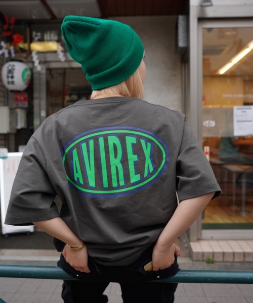 AVIREX（アヴィレックス）の「《WEB&DEPOT限定》SHORT SLEEVE T-SHIRT CIRCLE LOGO / ショートスリーブ Tシャツ サークルロゴ / AVIREX / アヴィレックス（Tシャツ/カットソー・レディース・ブラック/チャコール/ホワイト・M/L/2XL/XL）」の3枚目の写真