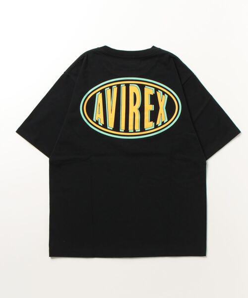 AVIREX（アヴィレックス）の「《WEB&DEPOT限定》SHORT SLEEVE T-SHIRT CIRCLE LOGO / ショートスリーブ Tシャツ サークルロゴ / AVIREX / アヴィレックス（Tシャツ/カットソー・レディース・ブラック/チャコール/ホワイト・M/L/2XL/XL）」の2枚目の写真