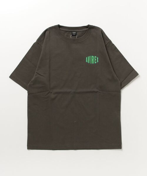 AVIREX（アヴィレックス）の「《WEB&DEPOT限定》SHORT SLEEVE T-SHIRT CIRCLE LOGO / ショートスリーブ Tシャツ サークルロゴ / AVIREX / アヴィレックス（Tシャツ/カットソー・レディース・ブラック/チャコール/ホワイト・M/L/2XL/XL）」の12枚目の写真