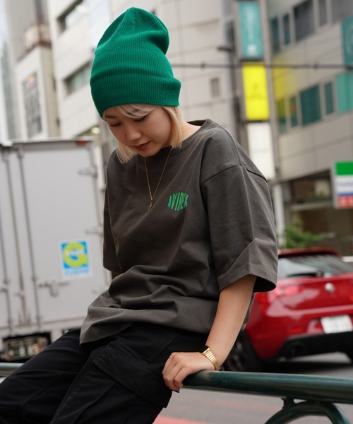 AVIREX（アヴィレックス）の「《WEB&DEPOT限定》SHORT SLEEVE T-SHIRT CIRCLE LOGO / ショートスリーブ Tシャツ サークルロゴ / AVIREX / アヴィレックス（Tシャツ/カットソー・レディース・ブラック/チャコール/ホワイト・M/L/2XL/XL）」の7枚目の写真