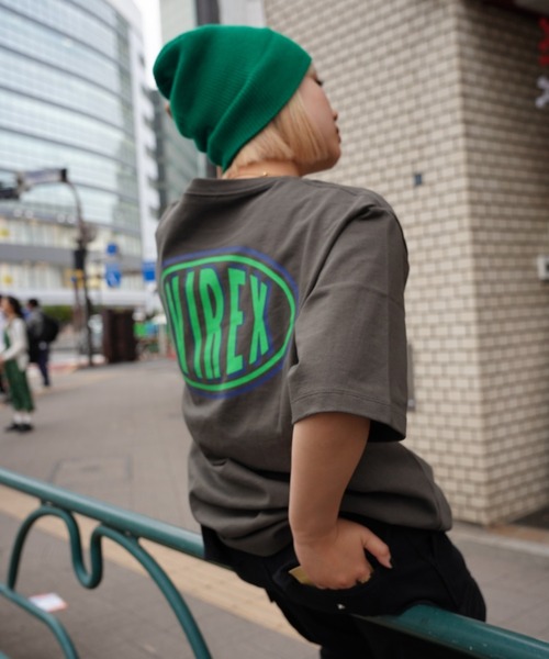 AVIREX（アヴィレックス）の「《WEB&DEPOT限定》SHORT SLEEVE T-SHIRT CIRCLE LOGO / ショートスリーブ Tシャツ サークルロゴ / AVIREX / アヴィレックス（Tシャツ/カットソー・レディース・ブラック/チャコール/ホワイト・M/L/2XL/XL）」の9枚目の写真