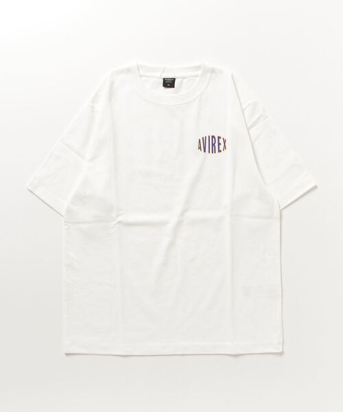 AVIREX（アヴィレックス）の「《WEB&DEPOT限定》SHORT SLEEVE T-SHIRT CIRCLE LOGO / ショートスリーブ Tシャツ サークルロゴ / AVIREX / アヴィレックス（Tシャツ/カットソー・レディース・ブラック/チャコール/ホワイト・M/L/2XL/XL）」の13枚目の写真