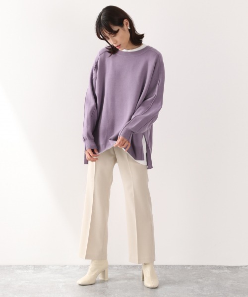 LOWRYS FARM（ローリーズファーム）の「長袖ニット（ニット/セーター・レディース・ブラック・FREE）」の4枚目の写真