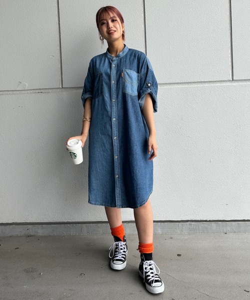 RODEO CROWNS デニムカスタムシャツワンピース 楽天市場】【SALE／10%OFF】デニムカスタムシャツワンピース