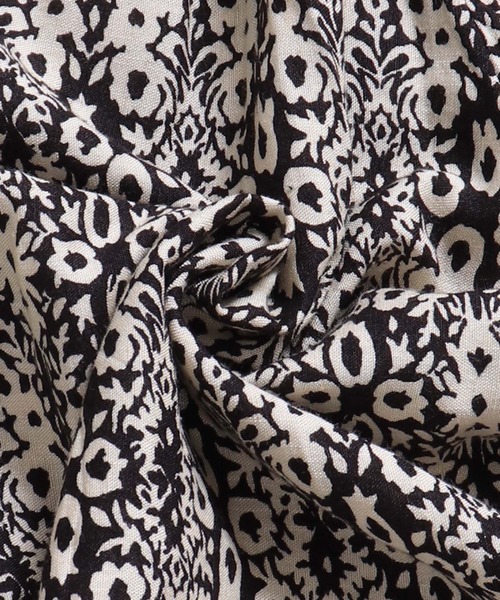 lil nina（リルニーナ）の「レーヨン プリント ギャザーフレアスカート（スカート・レディース・ライトベージュ/パープル/ネイビー・FREE）」の21枚目の写真