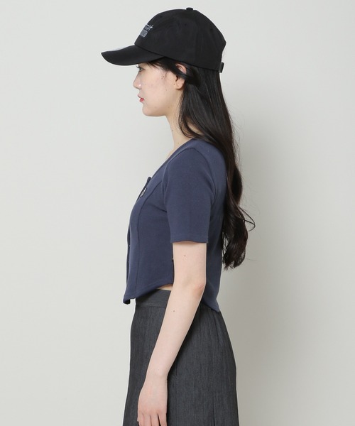 MAGPIEROBIN（マグパイロビン）の「MAGPIE ROBIN／COCOスナップカーディガン 2965644（カーディガン/ボレロ・レディース・ネイビー/グリーン/ライトグレー・FREE）」の20枚目の写真