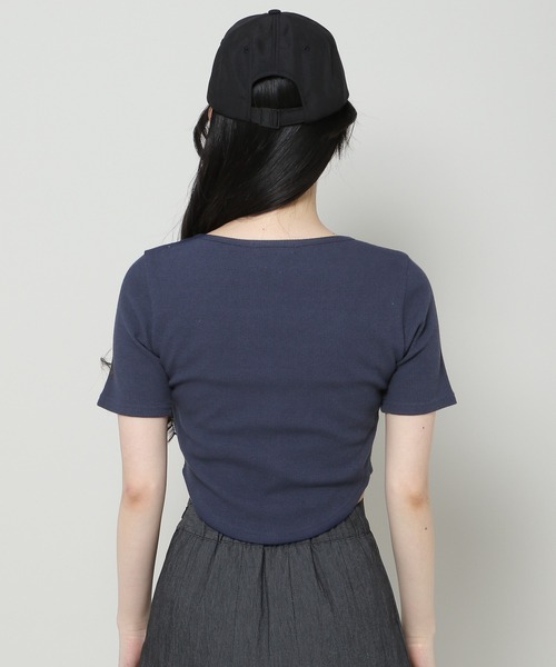 MAGPIEROBIN（マグパイロビン）の「MAGPIE ROBIN／COCOスナップカーディガン 2965644（カーディガン/ボレロ・レディース・ネイビー/グリーン/ライトグレー・FREE）」の19枚目の写真