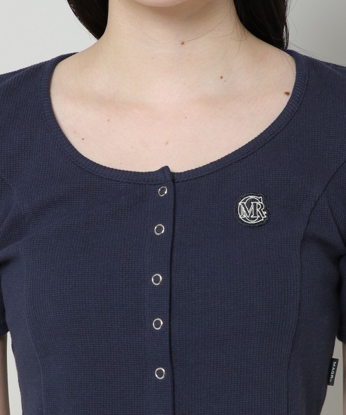 MAGPIEROBIN（マグパイロビン）の「MAGPIE ROBIN／COCOスナップカーディガン 2965644（カーディガン/ボレロ・レディース・ネイビー/グリーン/ライトグレー・FREE）」の17枚目の写真