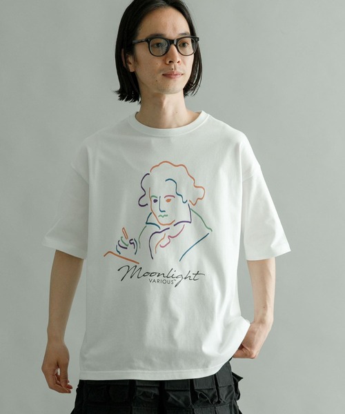 URBAN RESEARCH（アーバンリサーチ）の「URBAN RESEARCH iD　COMPOSER T-SHIRTS（Tシャツ/カットソー・メンズ・ホワイト/ブラック・MEDIUM/LARGE）」の8枚目の写真