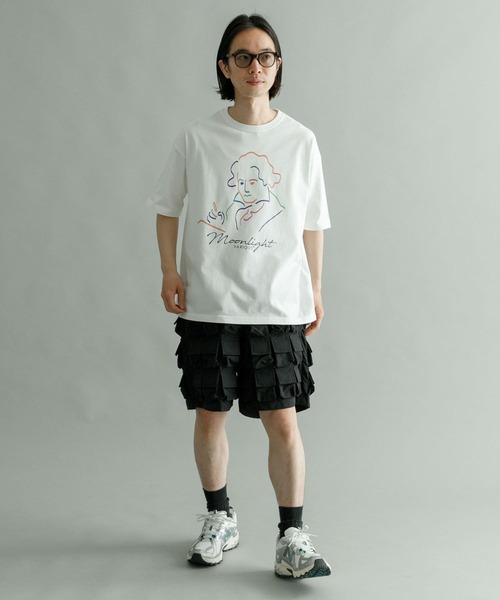 URBAN RESEARCH（アーバンリサーチ）の「URBAN RESEARCH iD　COMPOSER T-SHIRTS（Tシャツ/カットソー・メンズ・ホワイト/ブラック・MEDIUM/LARGE）」の9枚目の写真